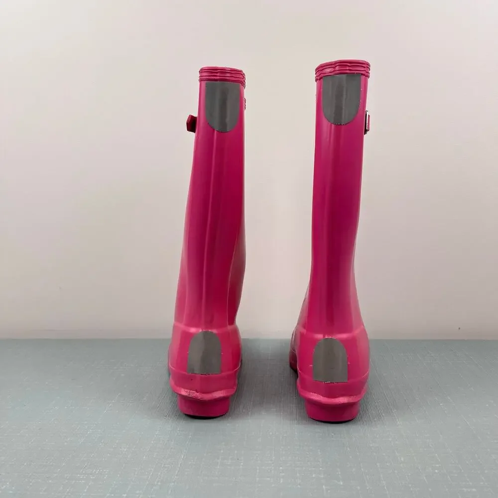 Hunter Kids Original Gloss Tall Rain Boots Pink 3